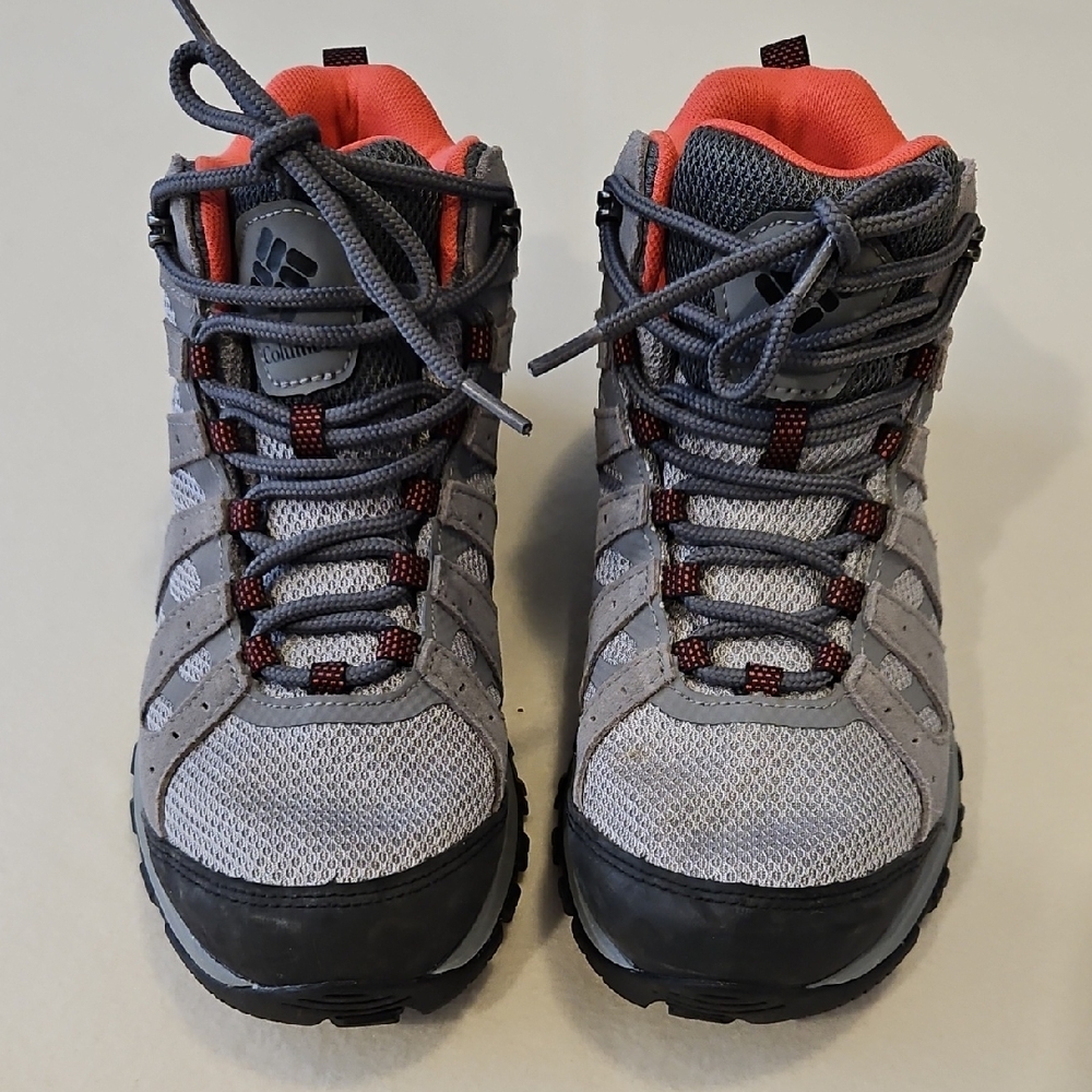 Columbia Gray and Coral Women's Hiking Boots